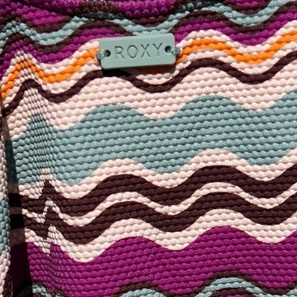 🌻NEW w.tag Roxy Flowy Mood One Piece Swimsuit Size Large - Picture 8 of 13